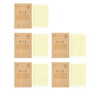 10Pcs Students Practice Notebooks with Paper Cover 20 Sheets Each for Chinese Character Handwriting Student Writing Notebook