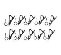 10pcs Sturdy Lavalier Mic Clips Essential Accessories for Public Speaking and Recording (D)