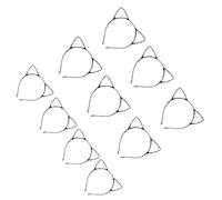 10Pcs Stylish Headbands Perfect Hair Hoop Set Headgear for Costume Accessories Styling Experimentation Iron Hairband for Kids