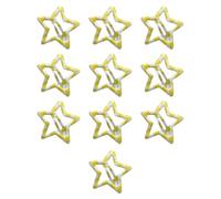 10pcs Stylish Lattice Star Hairpin Colorful Hair Clip Casual Wear Hair Barrettes For Teenagers And Children