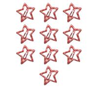 10pcs Stylish Lattice Star Hairpin Colorful Hair Clip Casual Wear Hair Barrettes For Teenagers And Children