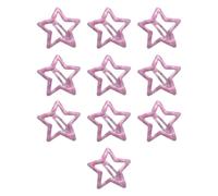 10pcs Stylish Lattice Star Hairpin Colorful Hair Clip Casual Wear Hair Barrettes For Teenagers And Children