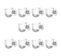 10pcs Suction Cup Aquariums Plant Holder Acrylic Feeding Bowl For Shrimp And Small Fish Office Home Use Suction Cup Feeder