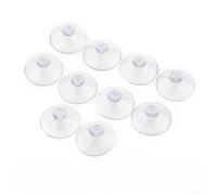 10pcs Suction Cups for Glass, Clear Plastic Rubber Casement Suckers, Sucker Pads Without Hooks Extra Strong Adhesive Suction Holder (25mm)