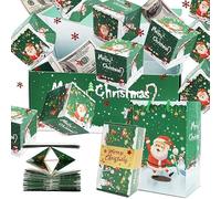 10pcs Surprise Gift Box Explosion For Money Unique Folding Bouncing Cash Explosion Luxury Birthday Christmas Valentine Proposal,Green