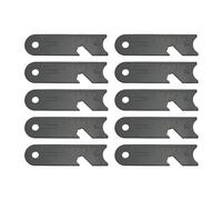 10PCS Survival Flint Scrapers Multi Tool with Bottle Opener Fire Starter Ruler Map Scale Emergency for Camping Hiking Outdoor Adventures