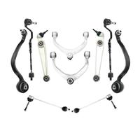 10PCS Suspension Wishbones Ball Joint Track Control Arms Front Upper Lower Forward Rearward Compatible With X5 E70 X6 E71 E72 2007 To 2014 Models