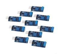 10pcs SW-420 Motion Sensor Module for Security Alarms - Sensitive Shake Switch for Cars and Motorcycles High Drive Output 3.3V-5V Blue Board 3.2x1.4cm