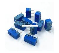 10Pcs switch button white blue dot blue shell square 3-pin switch Long lif IDGTTLDF(Blue Dot)
