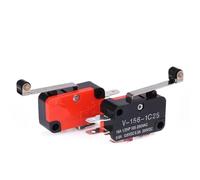 10Pcs Switch Long Lever AC 250V 15A V-156-1C25 SPDT Roller Lever Switch