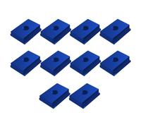 10PCS T Slot Nuts, M8 T-track Slider T-guide Sliding Nut, Aluminium Alloy Woodworking Tool [blue]