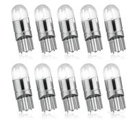 10Pcs T10 LED Bulbs 194 168 3030 2SMD Led Wedge Car Light 12V 6500K Cool White Interior Lights T10 Wedge Base Replacement 50000H Use Car Dome Light Bulbs for Map, License Plate, Side Marker Bulb