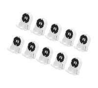 10pcs T8 G13 Lamp Holder for LED Tube Retrofit Single Head White | Plastic and Porcelain Build, Non Shunted Secure Connection, for Electricians, DIY Homeowners, Homes