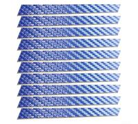 10pcs Table Tennis Paddle Edge Protection Tape Strips for Enhanced Paddle Lifespan and Collision Resistance (Blue 6mm)