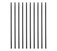 10pcs Table Tennis Paddle Edge Protection Tape Strips for Enhanced Paddle Lifespan and Collision Resistance (Black 8mm)