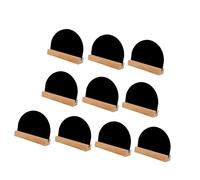 10Pcs Tabletop Chalkboards Sign Small Blackboard with Wood Stand Double Sided Message Board Sign Table Number Food School Chalkboard
