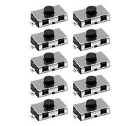 10PCS Tactile Push Button Switch, 4x6x2.5mm Micro Switch 2 Pin Surface Mount for Car Remote Control Key and Automotive Electronics