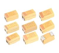 10Pcs Tantalum Capacitor D 100UF 150UF 220UF 330UF 470UF 680UF 2.5V 4V 6V 6.3V 10V 16V 25V 35V 50V 4.7 6.8 10 15 22 33 47 UF BIANMTSW(D 6.3V 220UF)