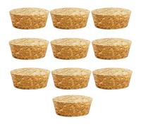 10Pcs Tapered Cork Plugs Wooden Wine Corks Stoppers Reusable Sealing Stopper for Bottle Bar DIY Crafts Kitchen Accessories (57x51x20mm)