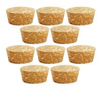 10Pcs Tapered Cork Plugs Wooden Wine Corks Stoppers Reusable Sealing Stopper for Bottle Bar DIY Crafts Kitchen Accessories (42x37x25mm)