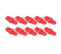 10pcs Tarp Clips Professional Windproof Awning Tarp Clamps for Tarp Tents Tarpaulin Canvas Pool Cover RV Awning Cover Banners (Red)