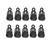 10pcs Tarp Tent Clips Black Plastic Clamp for Camping