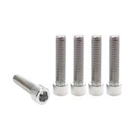 10pcs TC4Gr5 Titanium Screw DIN912 M1.6M2M2.5M3 M4 M5 M6 M8 Hex Socket Cap Head Bolts