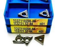 10PCS TCGT110204 TCGT110208 AK H01 Aluminum Inserts Internal Turning Tool Lathe Insert ToolTCGT1102(TCGT110208-AK H01)