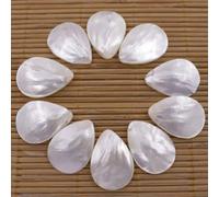 10PCS Teardrop Natural White Mother of Pearl Shell Jewelry Making Choose Size-Sea Shell15mmX20mm