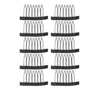 10pcs Teeth Wig Net Clip, Black Steel Hair Clip for Ladies | Beauty Salon Use, Sew-on Option, Cloth and Steel Build, Masks Tool, Wig Fixing