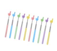 10Pcs Telescoping Teacher Pointing Stick for Classroom Whiteboard Presentation Hand Finger Pointers Extendable Extendable Teacher Instruction