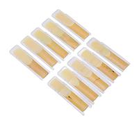 10PCS Tenor Saxophone B Flat, Saxophone Reeds Set, Natural Odorless Uncut Handmade Reeds for Clear Sound, Individually Packaged Saxophone Accessories for Musicians and Student