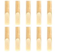 10PCS Tenor Saxophone Reeds, Tenor Saxophone Accessories Strength 2.5 with Plastic Protective Cover, Orchestral Strings Accessories for Beginners Educators Students