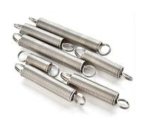 10Pcs Tension Extension Spring 304 Stainless Steel Double Coil Small Springs Wire Dia 0.8mm Outer Dia 6-10mm Length 20-60mm(25 mm,8 mm)