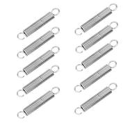 10Pcs Tension Springs With Hooks , Free Length 45mm, Wire Diameter 0.6mm, 8mm OD