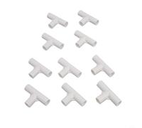 10pcs Tent Pole Connector Tees, Fixed Joints for Canopy Poles, Inner Diameter 16mm for Outdoor Activities (T-tee)