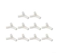 10pcs Tent Pole Connector Tees with 16mm Internal Diameter for Connecting Two Poles End to End in Camping Gear Canopy Systems and Storage Solutions (120 degree tee)