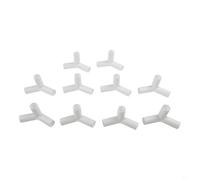 10pcs Tent Pole Tee Connector Components Designed for 16mm ID Poles Supporting Canopy Frame Stability Tent Assembly and Structural Upgrades (135 degrees tee)