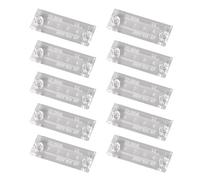 10Pcs Terminal Block Clear Cover Wire Barrier Strips Covers for Home Industrial Wiring Projects Clear Housing