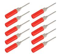 10pcs Test Probe Pins 2mm Insulation Piercing Needle Non Destructive Multimeter Testing Probe for Automotive Diagnostic Tool (Red)