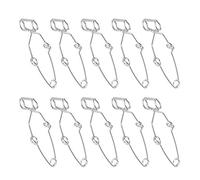 10Pcs Test Tube Clip Clamp, Laboratory Testing Holder Tool, Large Size Experiment Clamps with Chrome - Plated Steel, for Physics Chemistry Biology