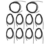 10Pcs Thermistor Temperature Sensor Probe, Drop Shaped Tip Resin Connector 2m Cable, for Digital Temp Measurement in Home Appliances and Industrial Systems (10K B3435)