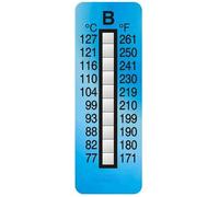 10Pcs Thermochromic Temperature Sensitive Stickers - Temperature Indicating Labels for Lab Research & Industrial Use(10 Grids 170°F-260°F)