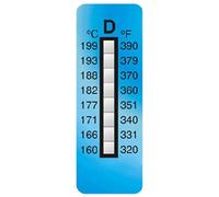 10Pcs Thermochromic Temperature Sensitive Stickers - Temperature Indicating Labels for Lab Research & Industrial Use(8 Grids 320°F-390°F)