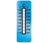 10Pcs Thermochromic Temperature Sensitive Stickers - Temperature Indicating Labels for Lab Research & Industrial Use(8 Grids 241°F-309°F)