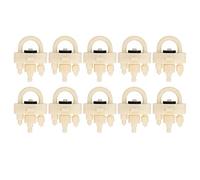 10Pcs Thickened UShaped Switch Chicken Automatic Drinking Plasson Drinker Poultry Farm Supplies Black+White