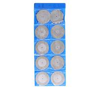 10PCS Thin Diamond Cutting Disc with Rod, Round Grinding Sanding Wheel Set, High Hardness Wear Wheels for Wood Metal Stone Glass, Compatible with Rotary and Pneumatic Too (60mm)