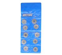10PCS Thin Diamond Cutting Disc with Rod, Round Grinding Wheel for Rotary Tools, Compatible with and Similar Pneumatic Tools, for Wood Metal Stone Glass Plastic (18mm)