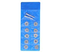 10PCS Thin Diamond Cutting Disc with Rod, Round Grinding Wheel Set, Diamond Abrasive Wheels for Wood Metal Stone Glass, Compatible with Rotary Tools for DIY and (16mm)