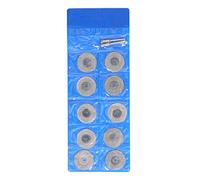 10PCS Thin Diamond Cutting Disc with Rod, Round Grinding Wheel Set, Diamond Sanding Wheel for Wood Metal Stone Glass Plastic, Compatible with Rotary Tools (30mm)